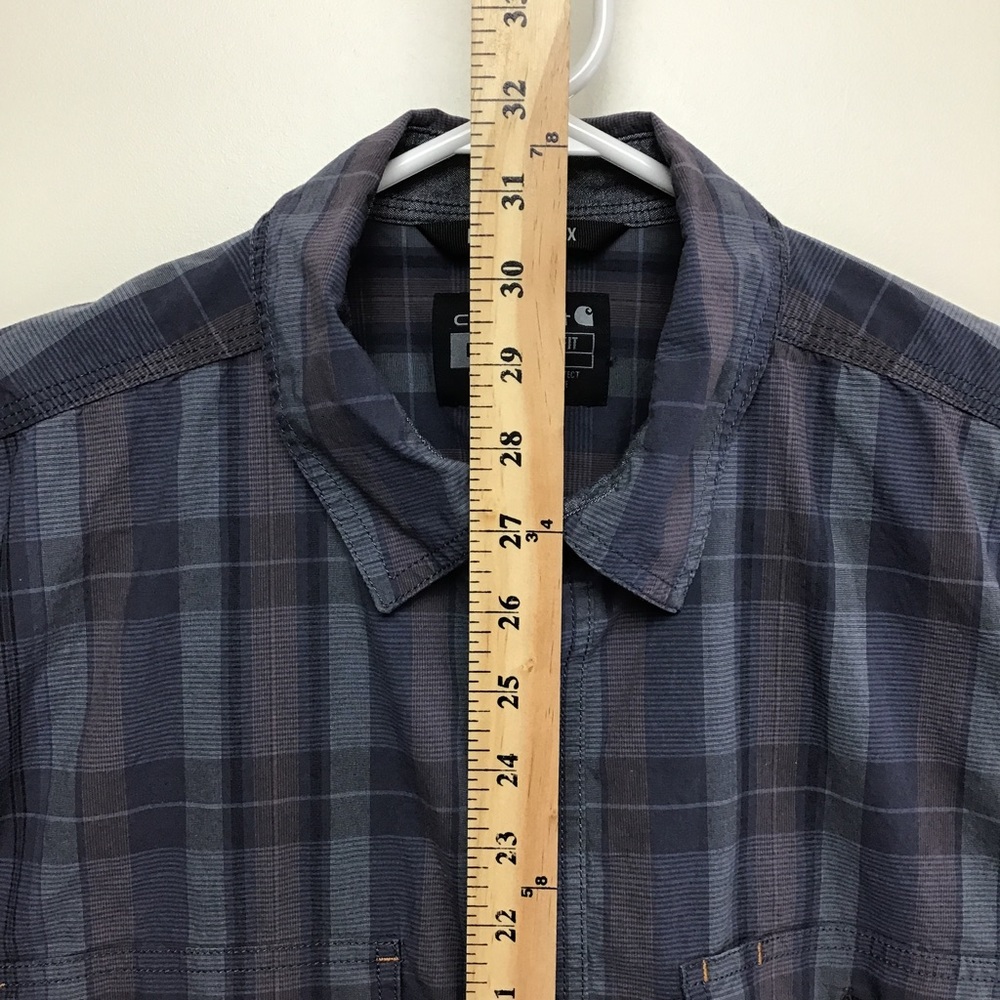 Carhartt Rugged Flex Regular Fit mens short sleeve button down casual shirt - Picture 8 of 10